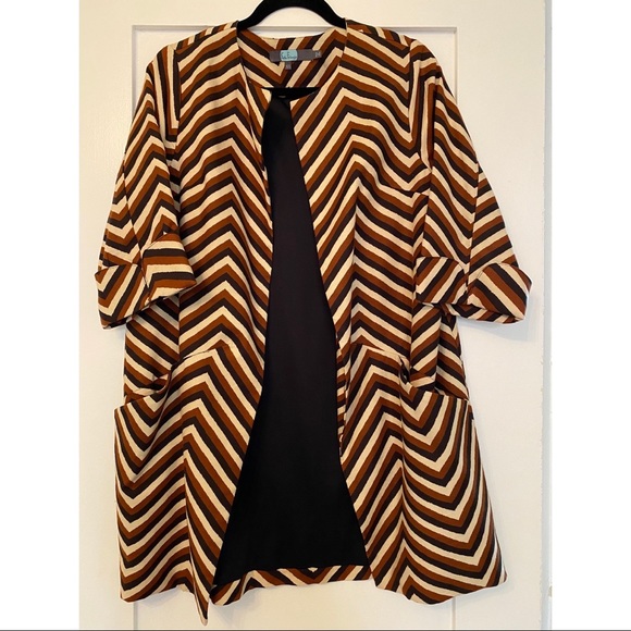 Anthropologie Eva Franco Chevron Open Jacket - Picture 2 of 5